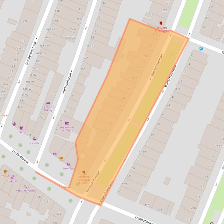 Kaart van postcodegebied 3062KH.