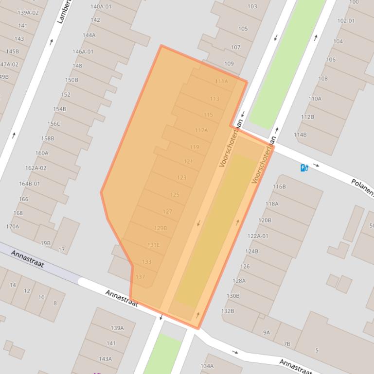 Kaart van postcodegebied 3062KL.