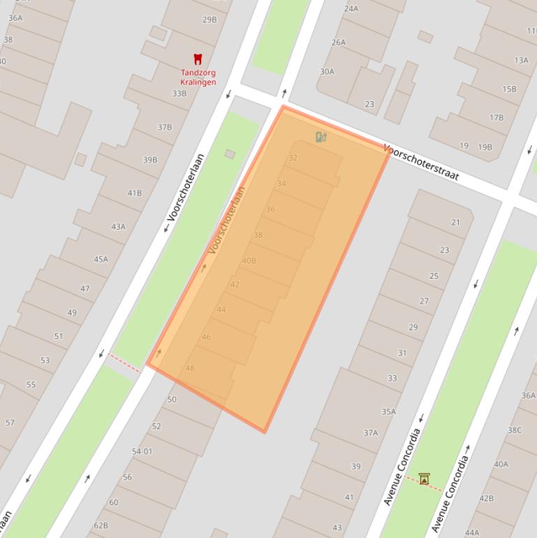 Kaart van postcodegebied 3062KP.