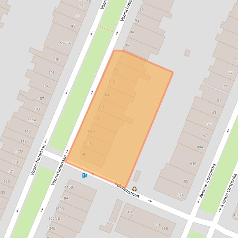 Kaart van postcodegebied 3062KT.