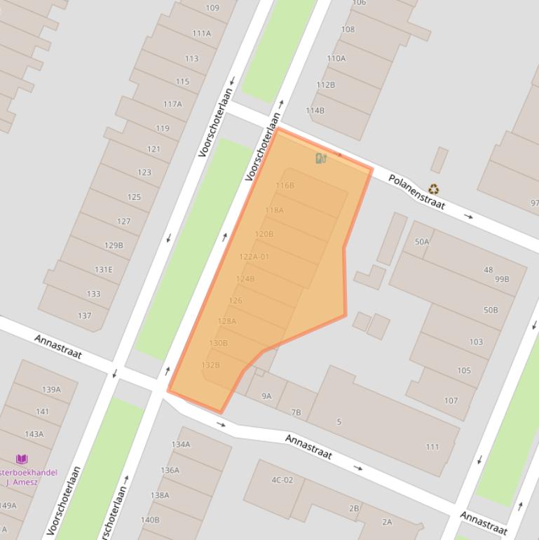 Kaart van postcodegebied 3062KV.