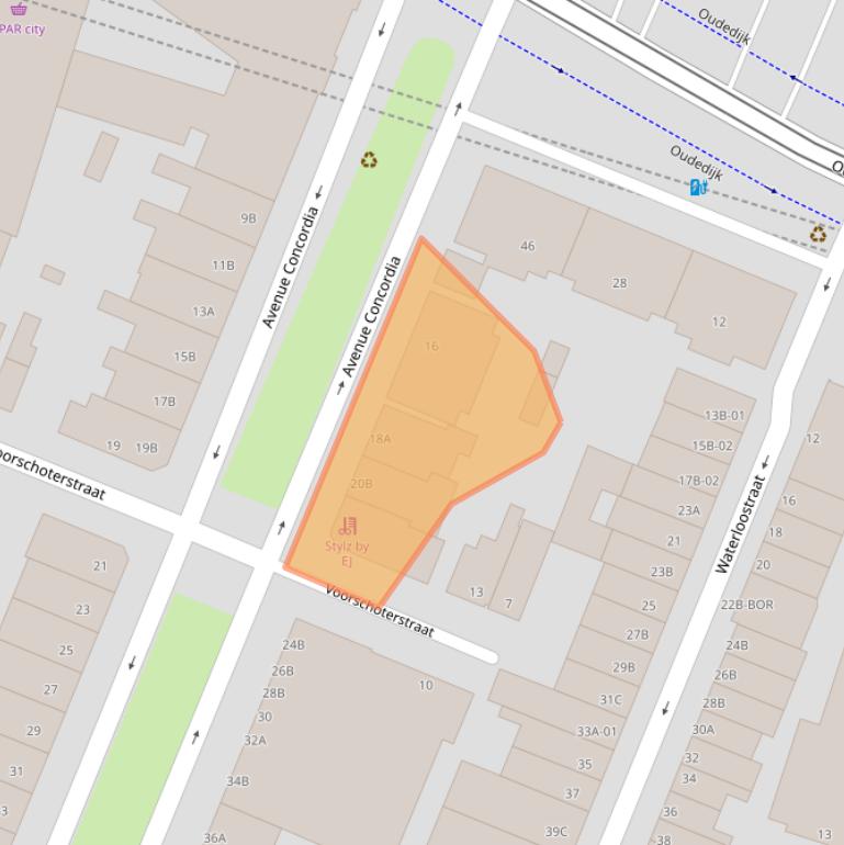 Kaart van postcodegebied 3062LH.