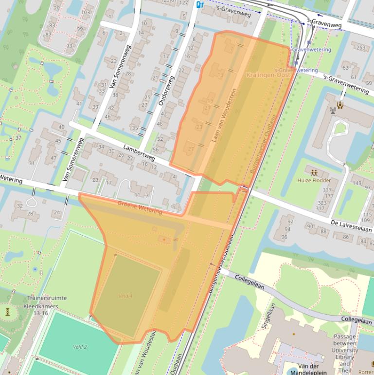 Kaart van postcodegebied 3062PD.