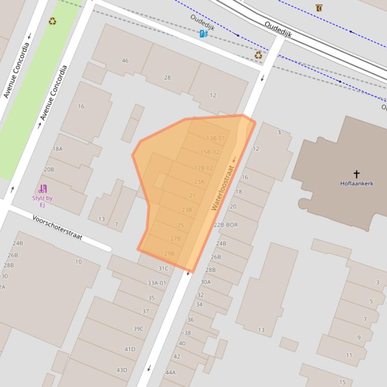 Kaart van postcodegebied 3062TD.