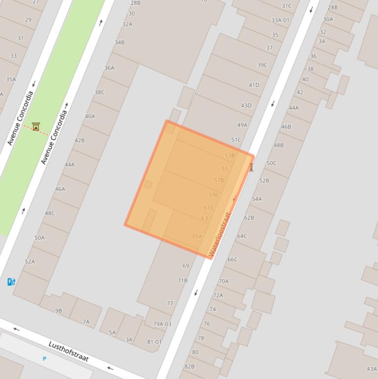 Kaart van postcodegebied 3062TG.