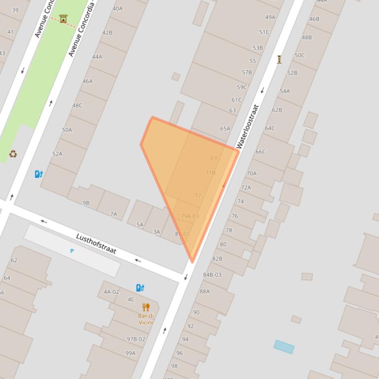 Kaart van postcodegebied 3062TH.