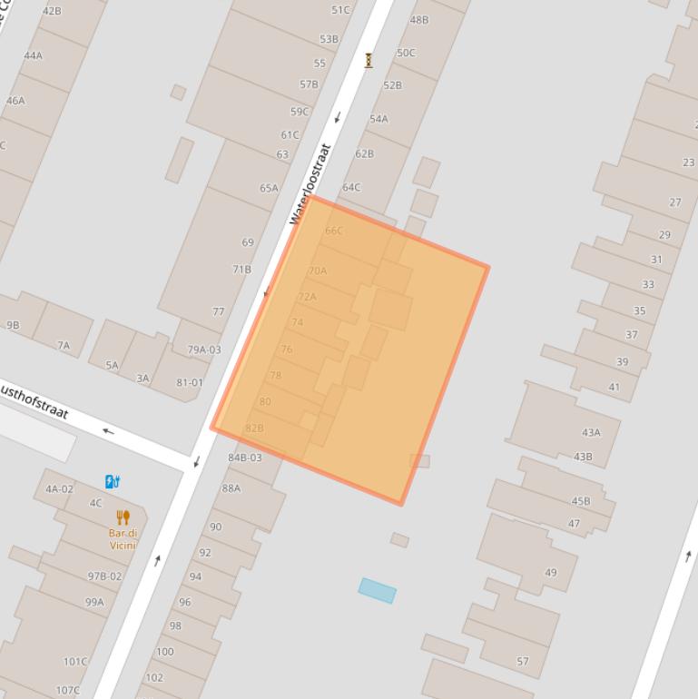 Kaart van postcodegebied 3062TS.