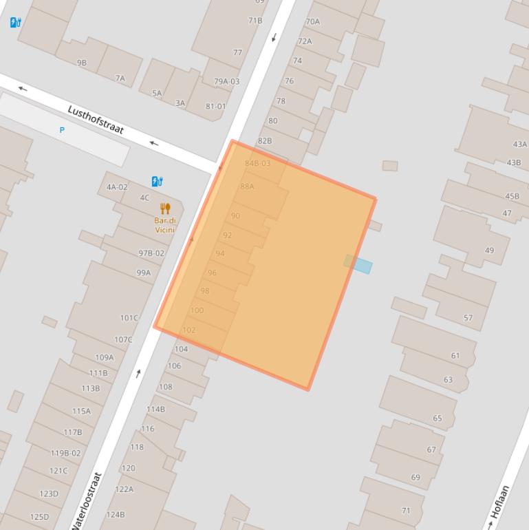 Kaart van postcodegebied 3062TT.