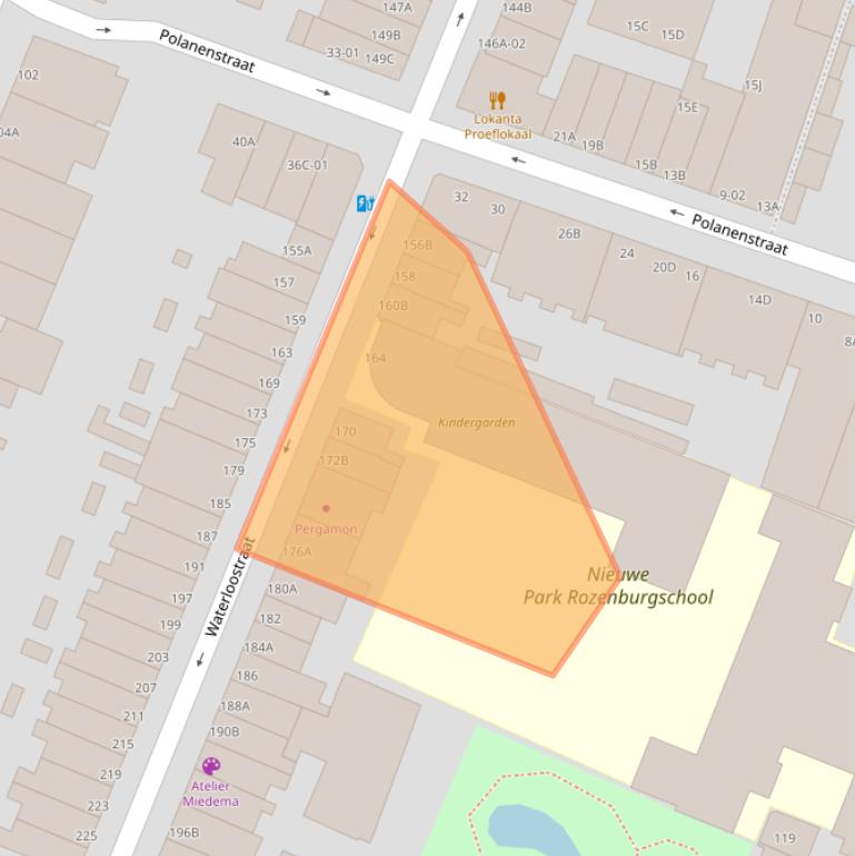 Kaart van postcodegebied 3062TX.