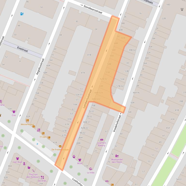 Kaart van postcodegebied 3062WJ.