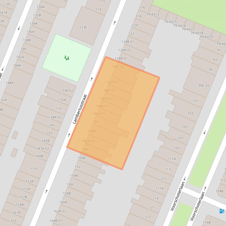 Kaart van postcodegebied 3062XB.