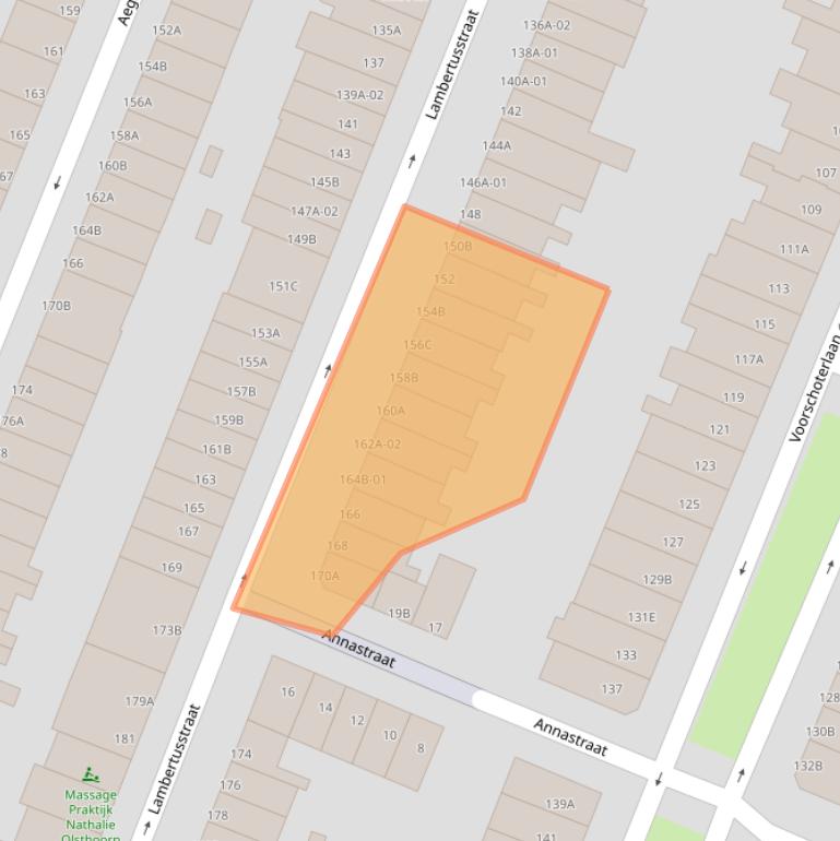 Kaart van postcodegebied 3062XC.