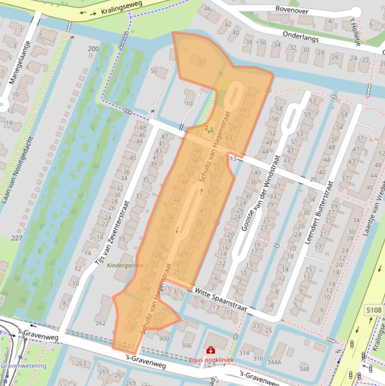 Kaart van postcodegebied 3062XJ.