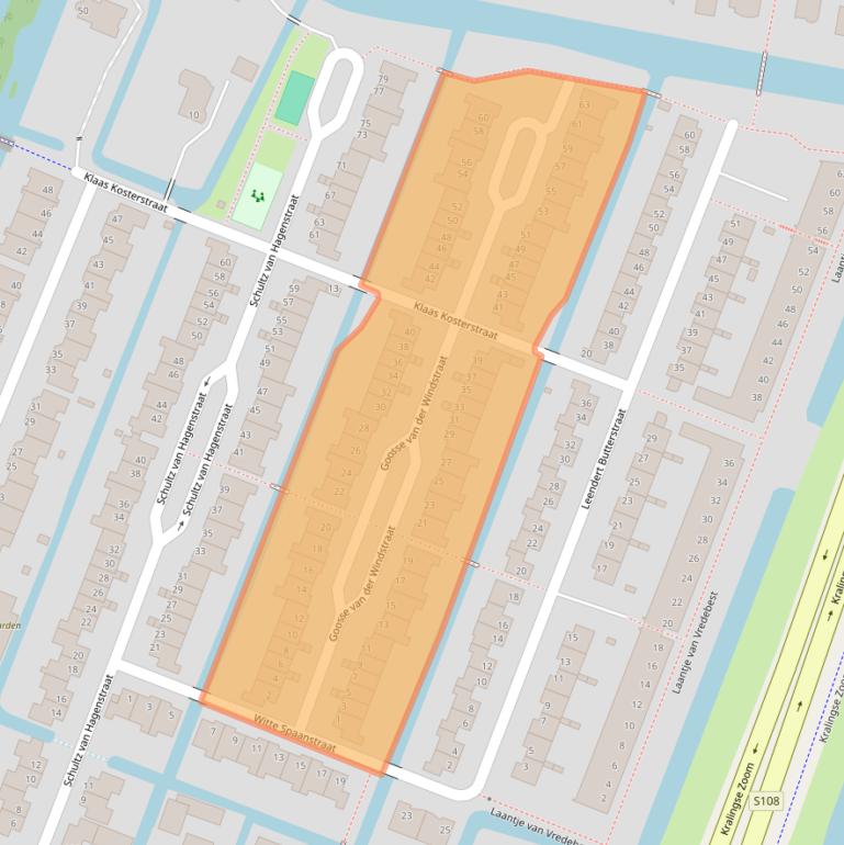 Kaart van postcodegebied 3062XM.