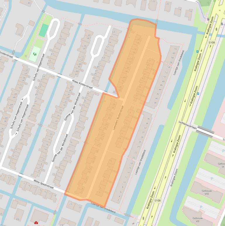 Kaart van postcodegebied 3062XN.