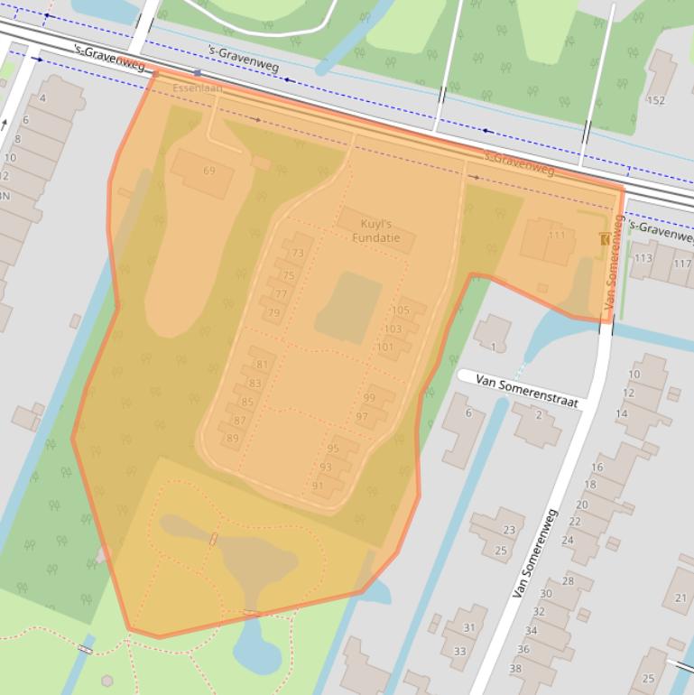 Kaart van postcodegebied 3062ZC.