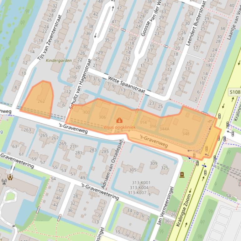 Kaart van postcodegebied 3062ZM.