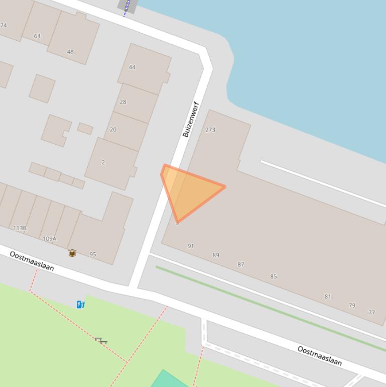 Kaart van postcodegebied 3063AB.