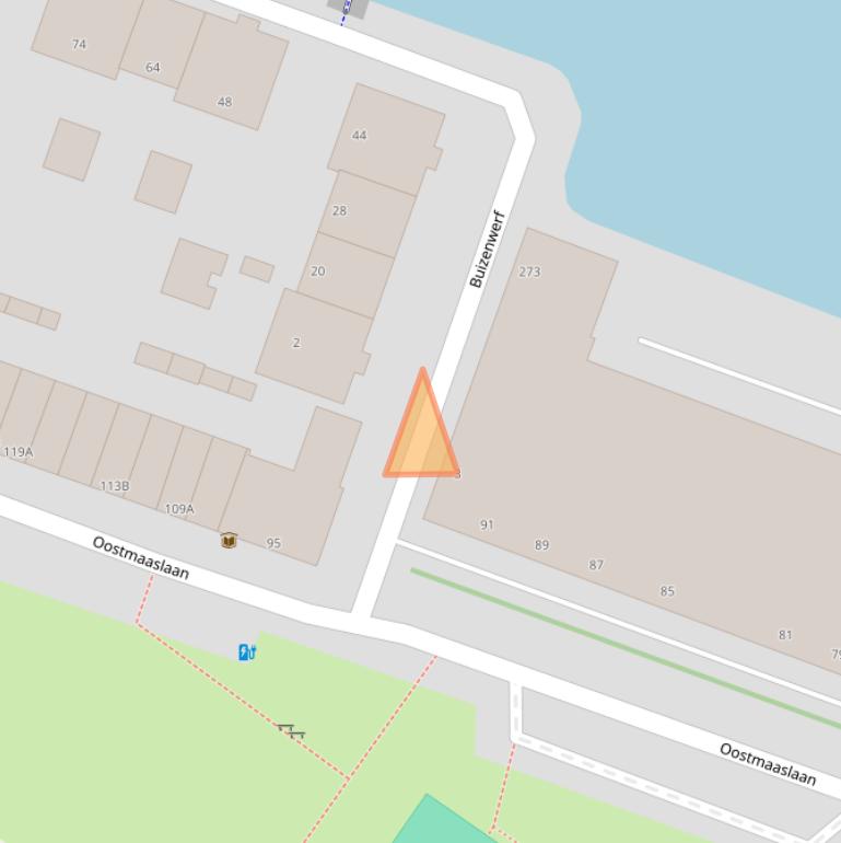 Kaart van postcodegebied 3063AC.