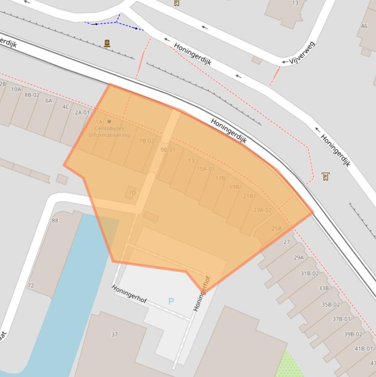 Kaart van postcodegebied 3063AH.