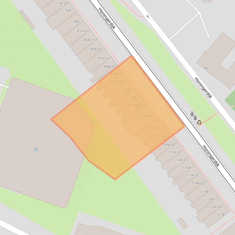 Kaart van postcodegebied 3063AL.