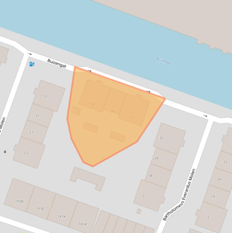 Kaart van postcodegebied 3063AW.