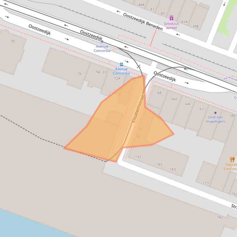 Kaart van postcodegebied 3063BA.