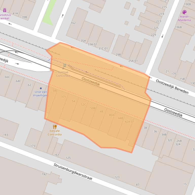 Kaart van postcodegebied 3063BD.