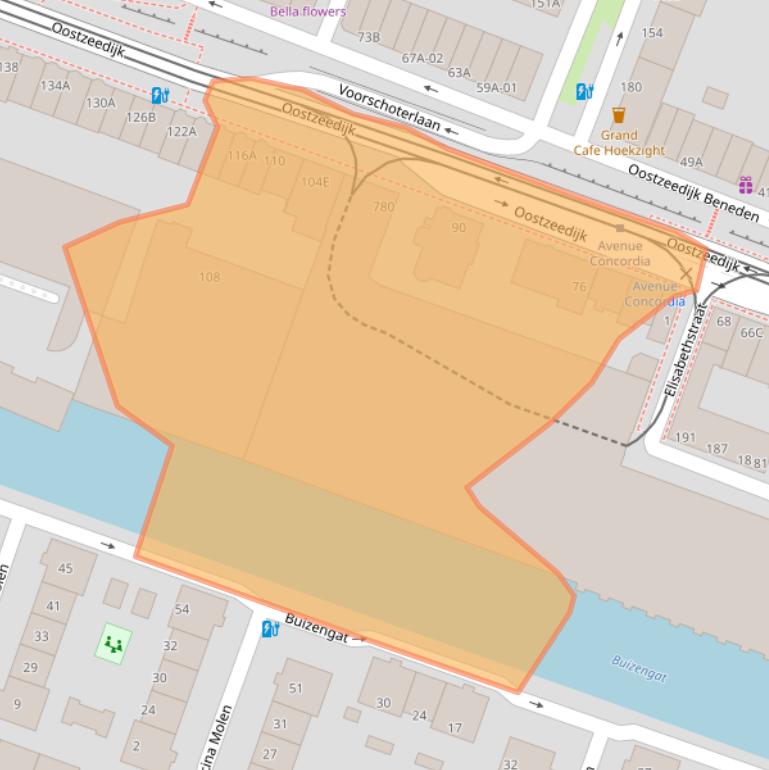 Kaart van postcodegebied 3063BG.