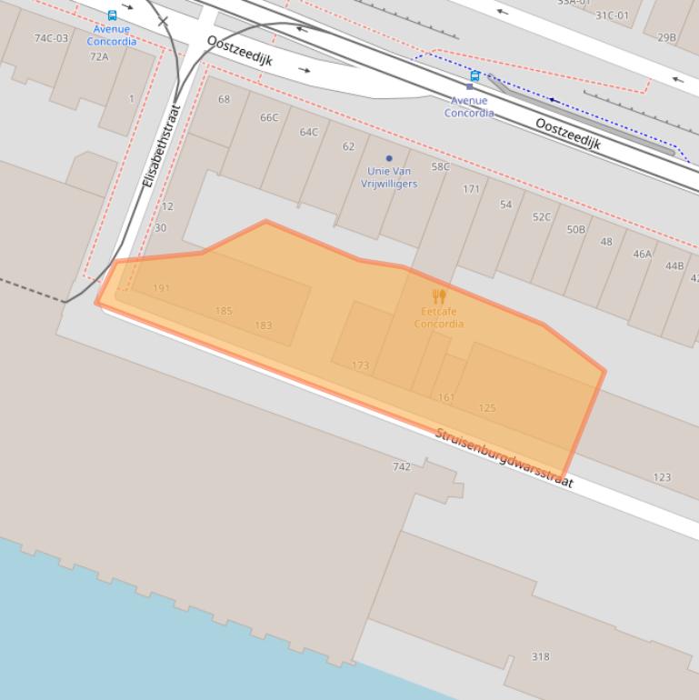 Kaart van postcodegebied 3063BT.