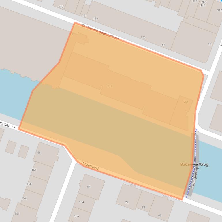 Kaart van postcodegebied 3063BV.
