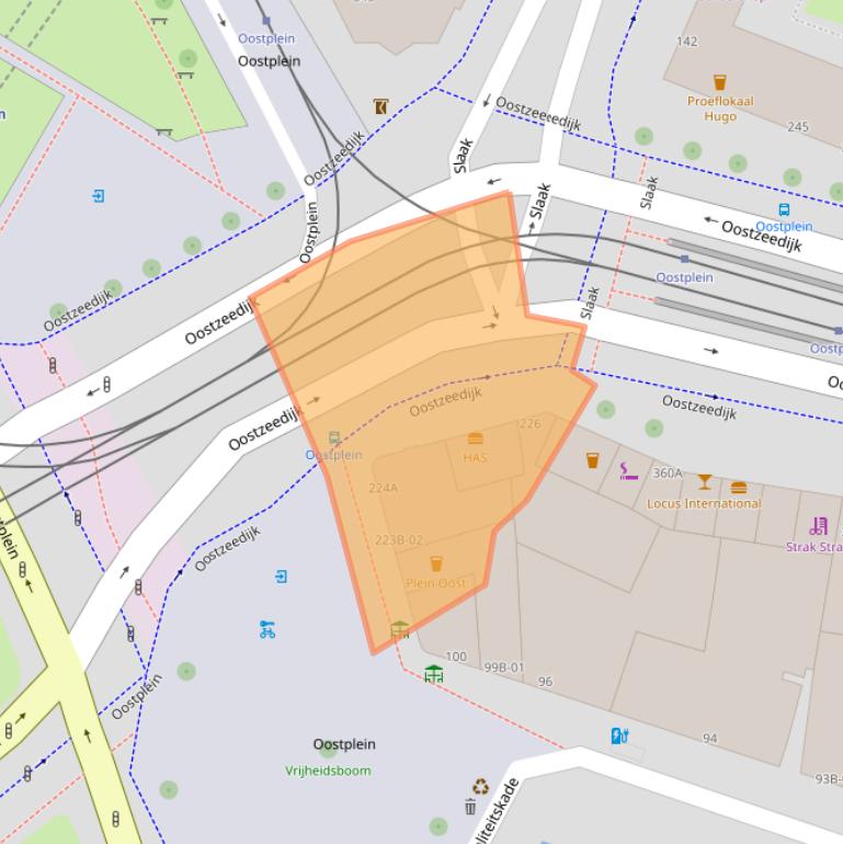 Kaart van postcodegebied 3063CE.