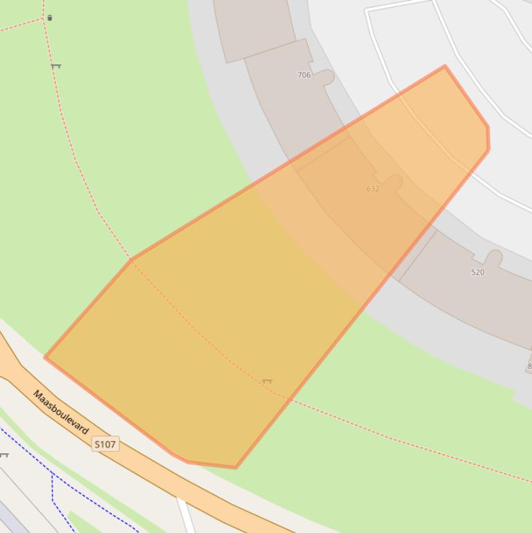 Kaart van postcodegebied 3063DJ.