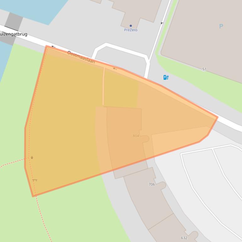 Kaart van postcodegebied 3063DL.