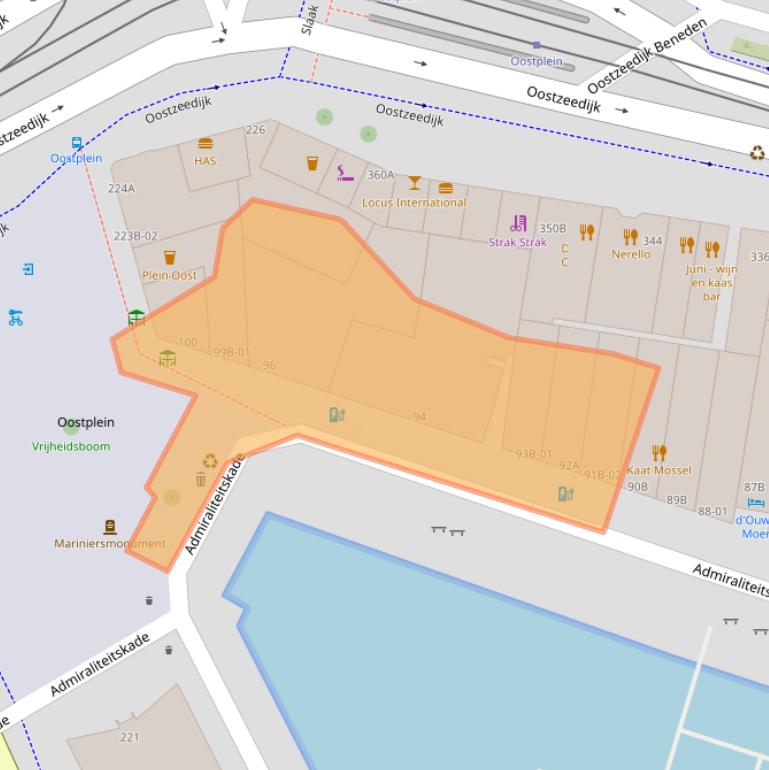 Kaart van postcodegebied 3063EH.