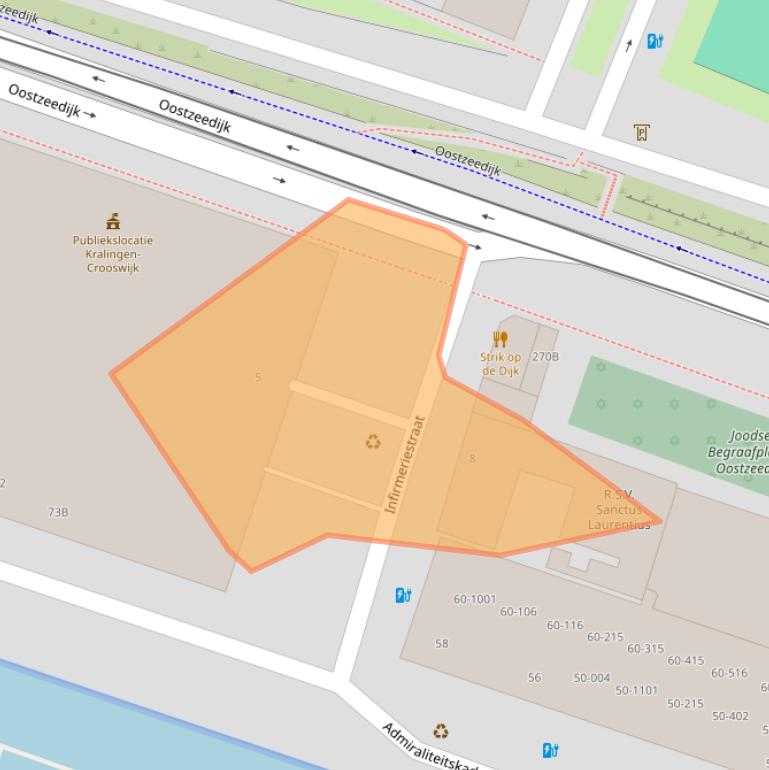 Kaart van postcodegebied 3063EP.