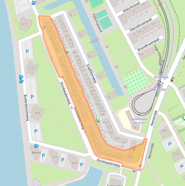 Kaart van postcodegebied 3063JC.