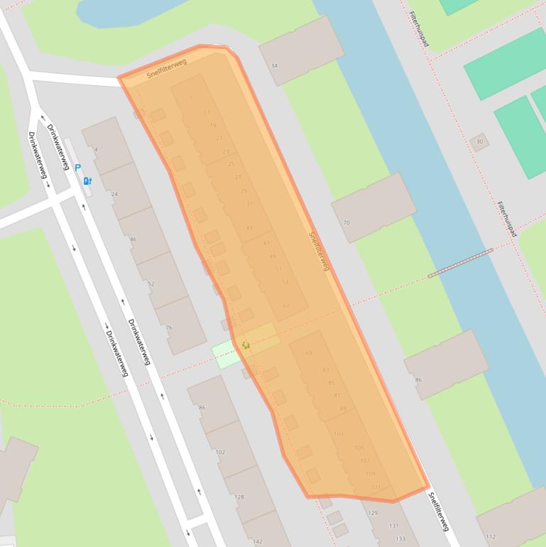 Kaart van postcodegebied 3063JD.