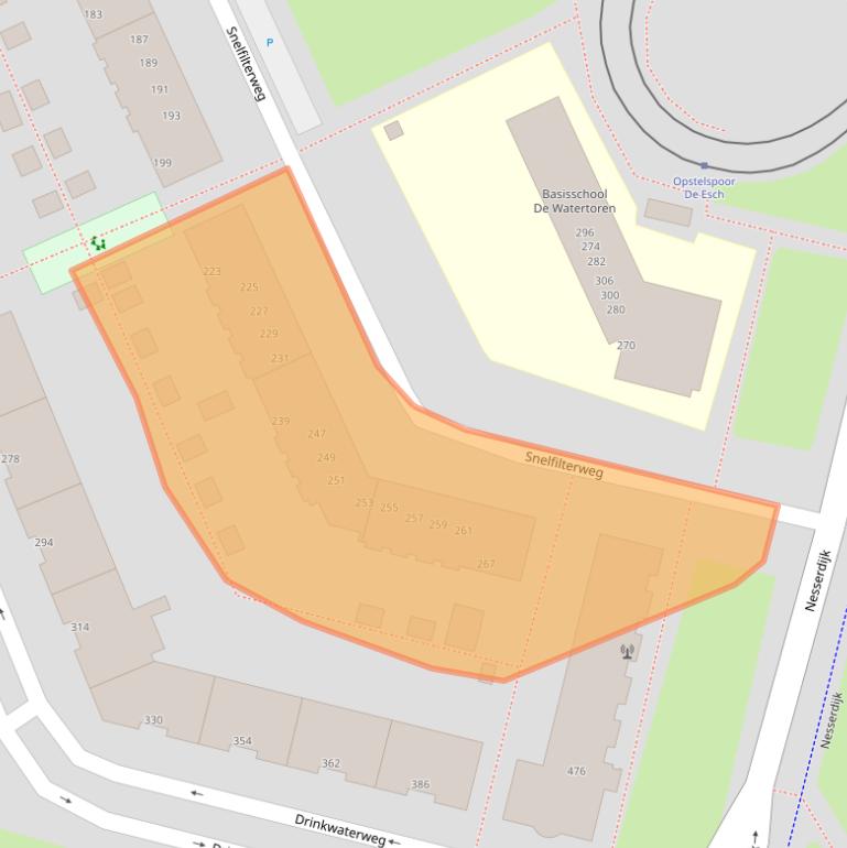 Kaart van postcodegebied 3063JG.