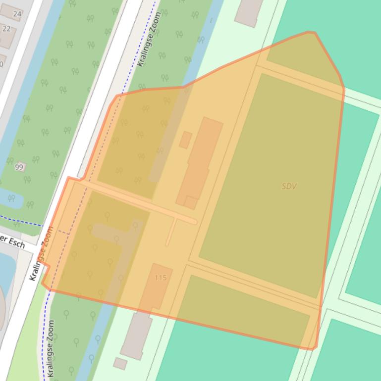 Kaart van postcodegebied 3063NC.