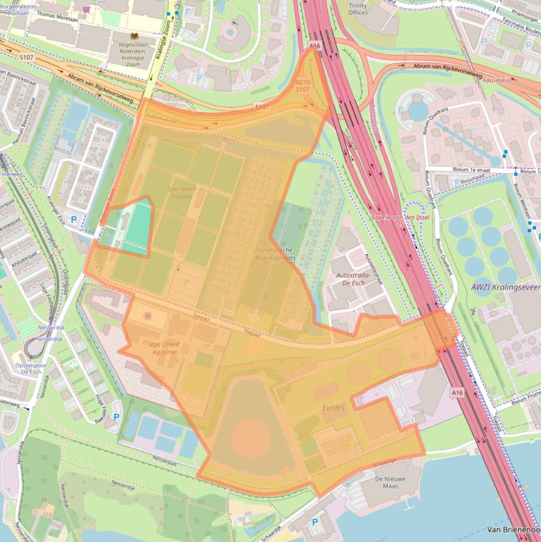 Kaart van postcodegebied 3063NJ.