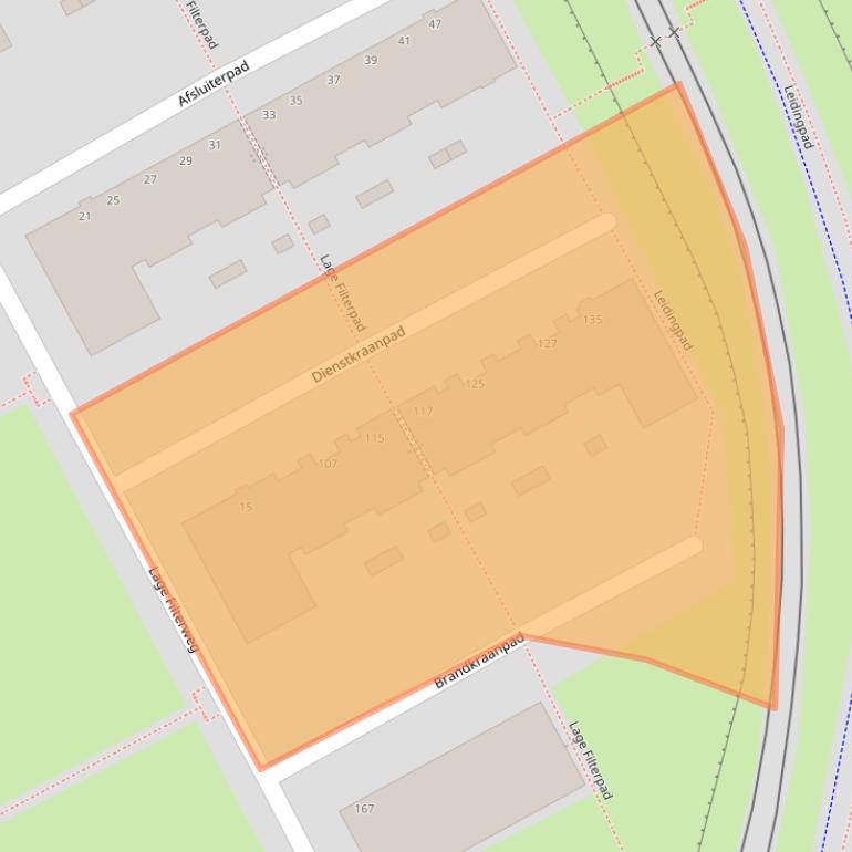 Kaart van postcodegebied 3063SE.