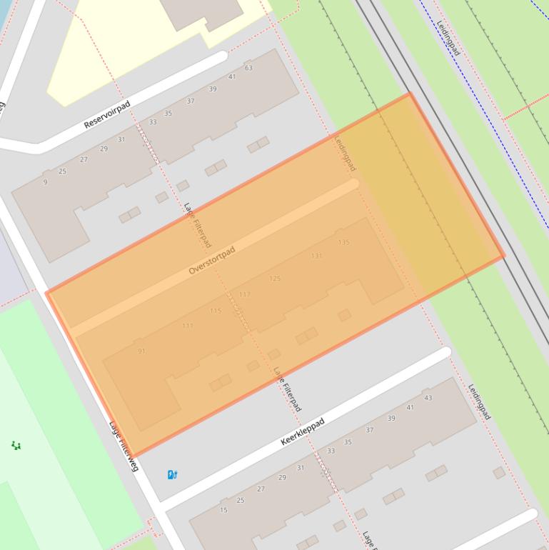 Kaart van postcodegebied 3063SK.