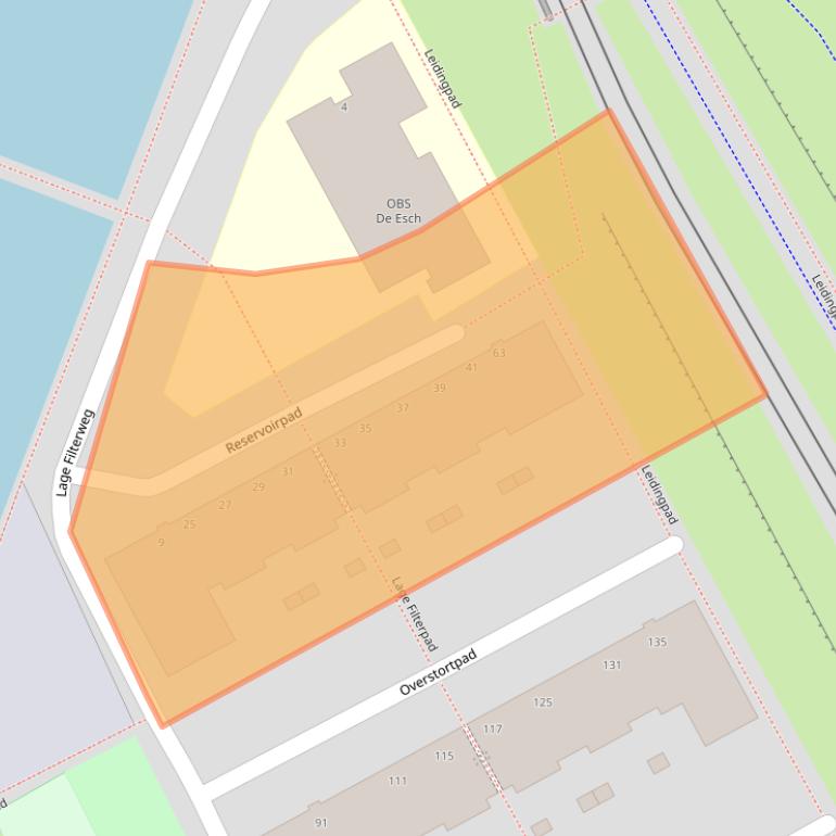 Kaart van postcodegebied 3063SL.