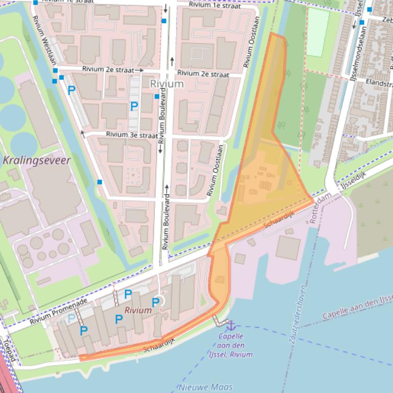 Kaart van postcodegebied 3064AM.