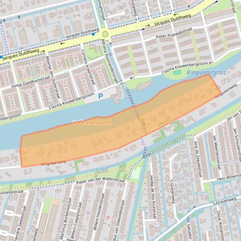 Kaart van postcodegebied 3065AG.