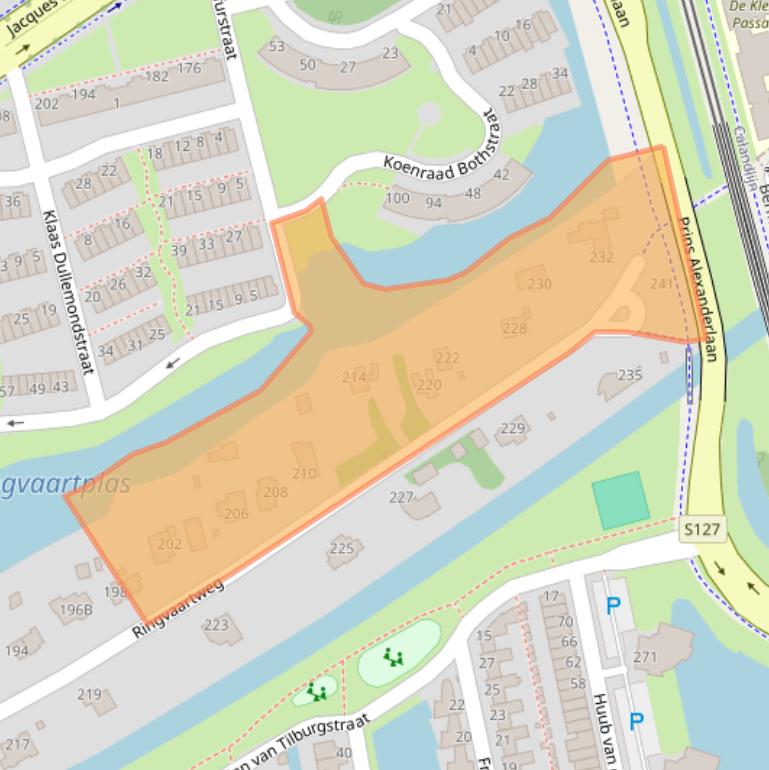 Kaart van postcodegebied 3065AH.