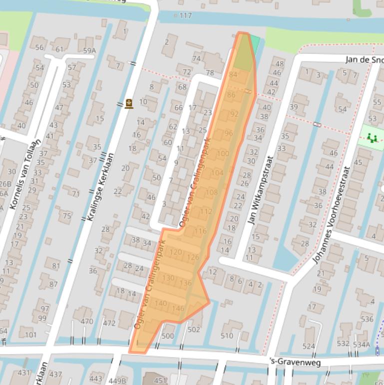 Kaart van postcodegebied 3065BC.