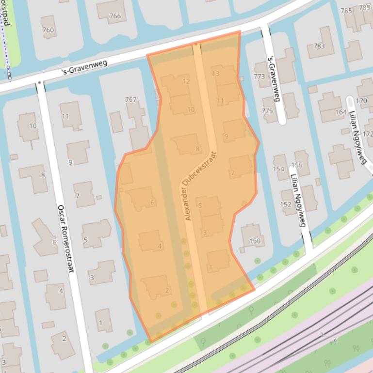 Kaart van postcodegebied 3065EJ.