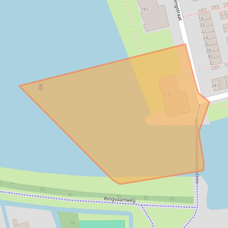 Kaart van postcodegebied 3065GD.